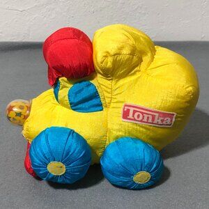 Vintage Tonka Truck Plush 1995 Soft Squeeze N Shine Night Light Toddler Toy